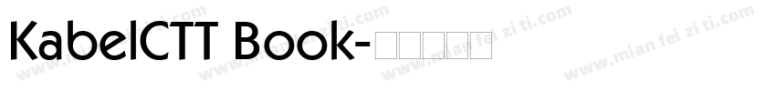 KabelCTT Book字体转换